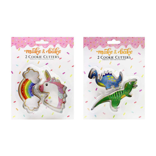 Picture of MAKE & BAKE STAINLESS STEEL COOKIE CUTTERS 2 PACK